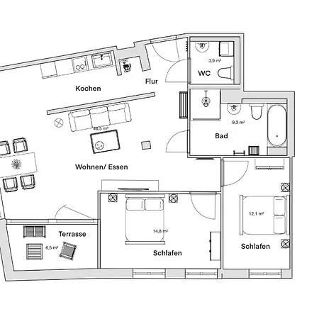 Pineapple Altstadt Iii - 91 Qm - 1x Free Parking